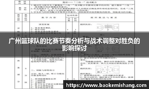 广州篮球队的比赛节奏分析与战术调整对胜负的影响探讨