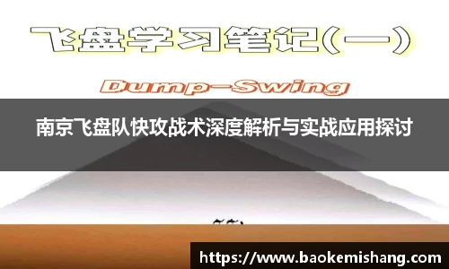 南京飞盘队快攻战术深度解析与实战应用探讨